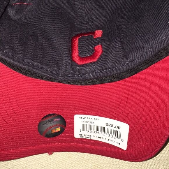New old logo MLB New Era Cleveland Indians Chief Wahoo Fitted baseball cap XS - Picture 2 of 4